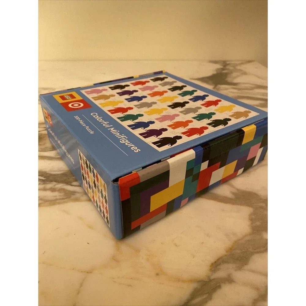 LEGO‎ Jigsaw Puzzle Multicolor Colorful Minifigures Target Exclusive 500 Piece